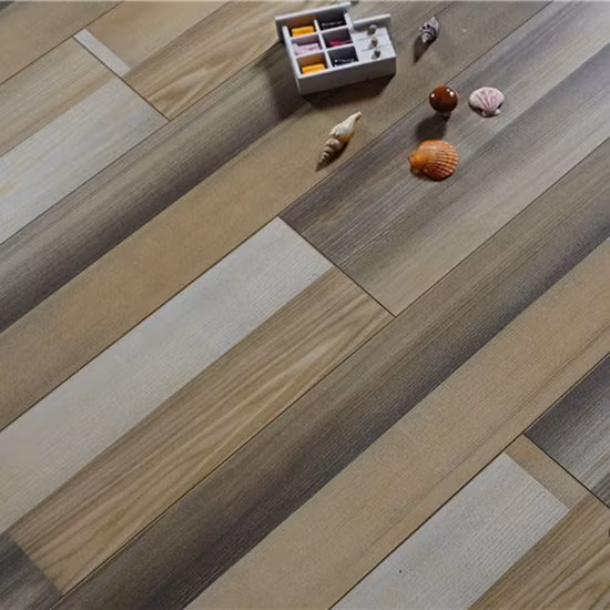 Parquet en bois massif fait main rétro personnalisé de grande qualité de style de luxe